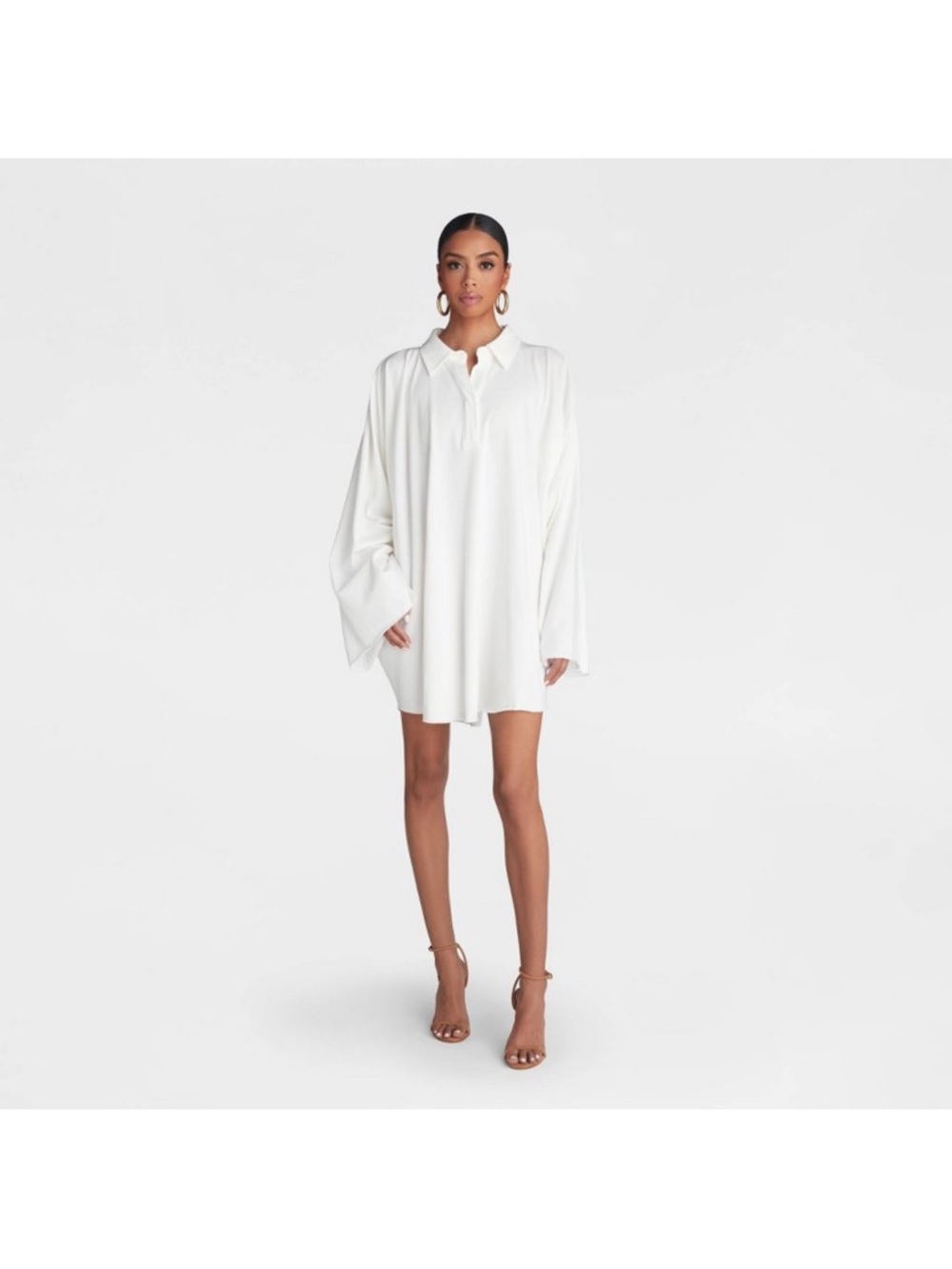 KBB by Kahlana The Henley Dress white shirt dress